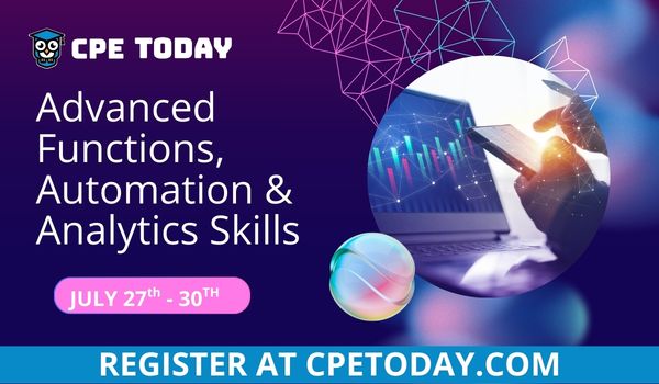 Advanced Functions, Automation & Analytics Skills Week